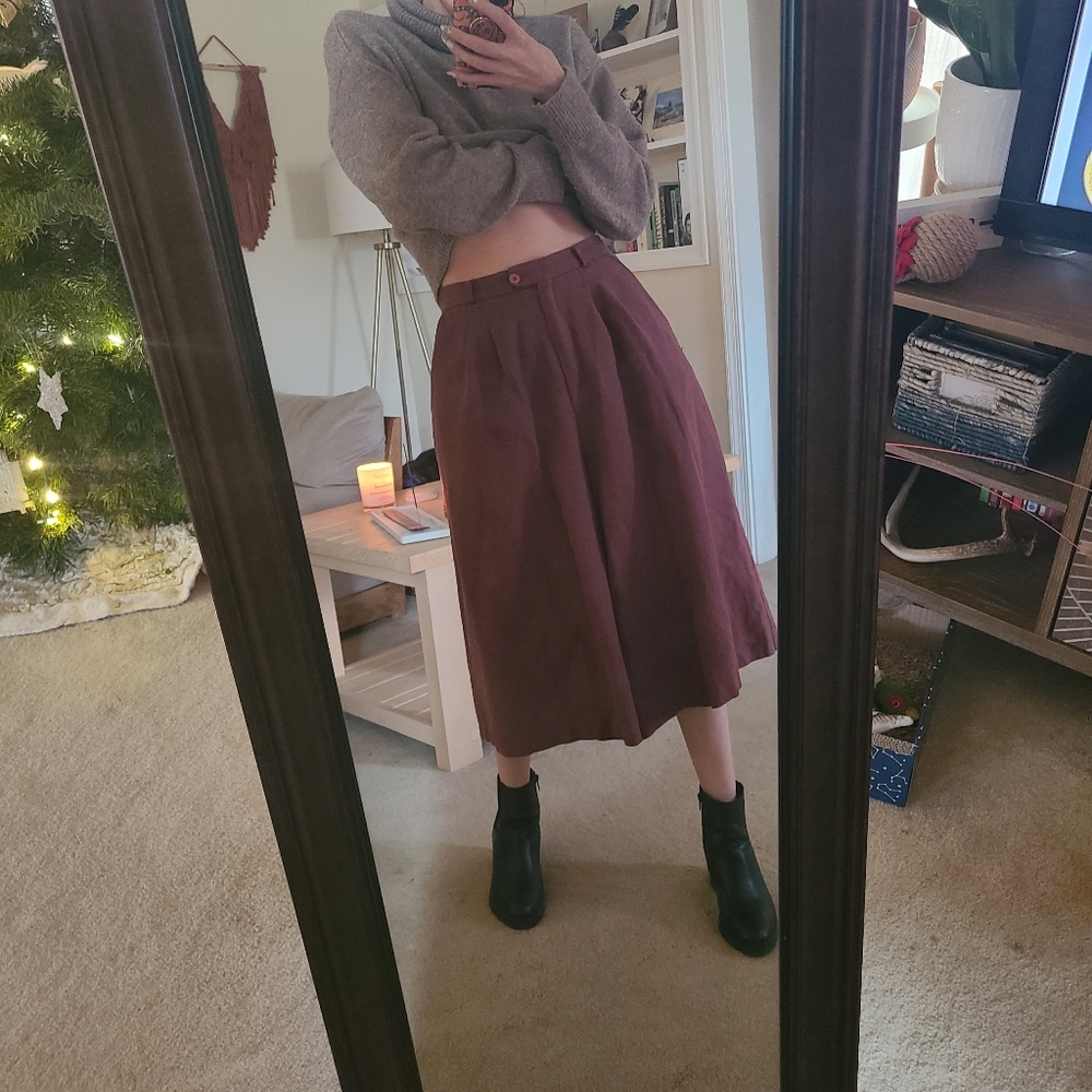 Vintage linen culottes